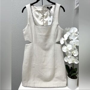 7 For All Mankind Mini-Dress Ivory Tweed NWOT
